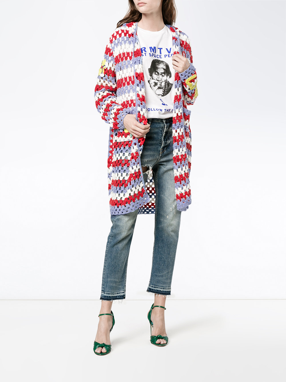 crochet hooded cardigan