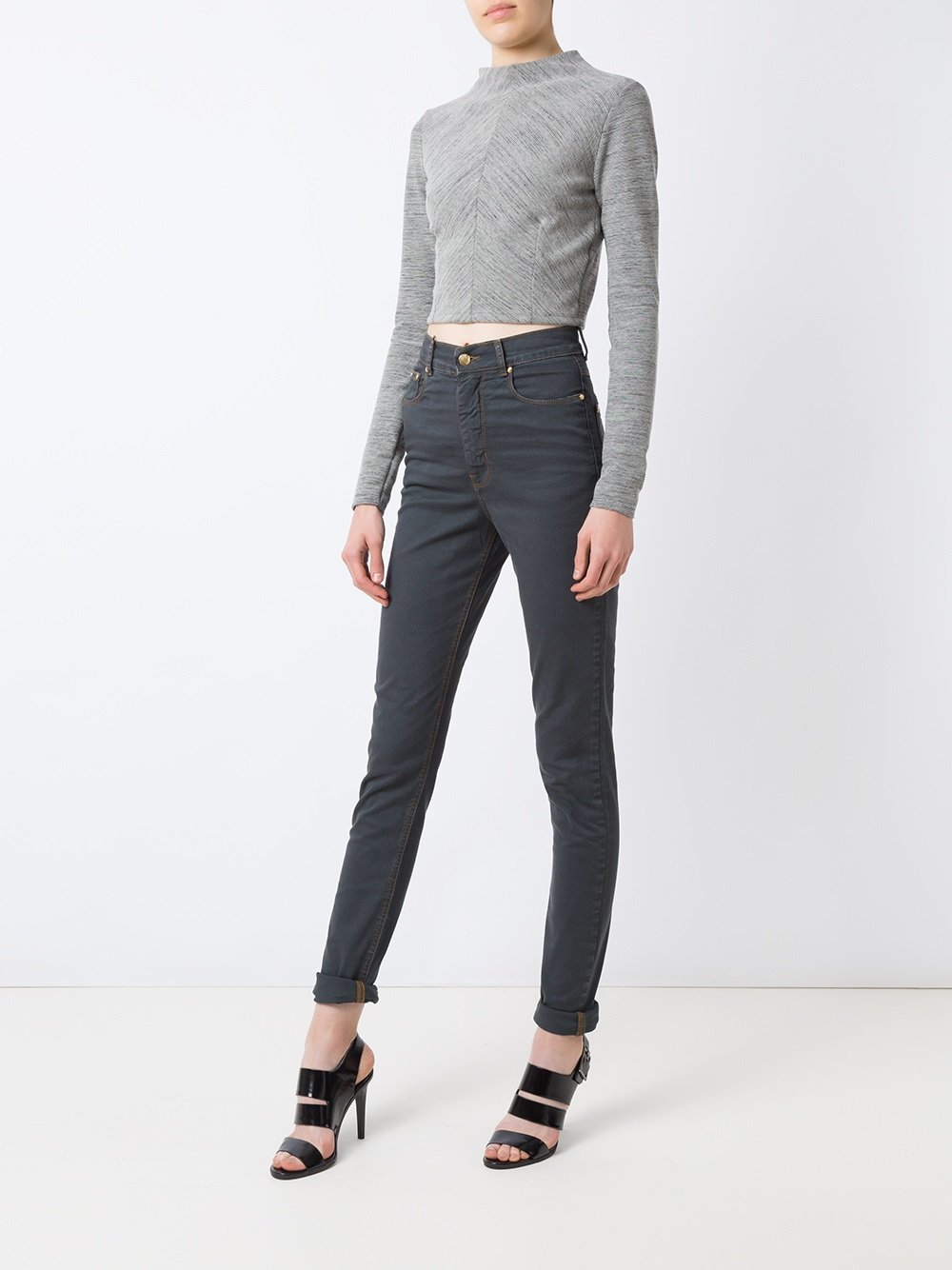 high waist skinny jeans