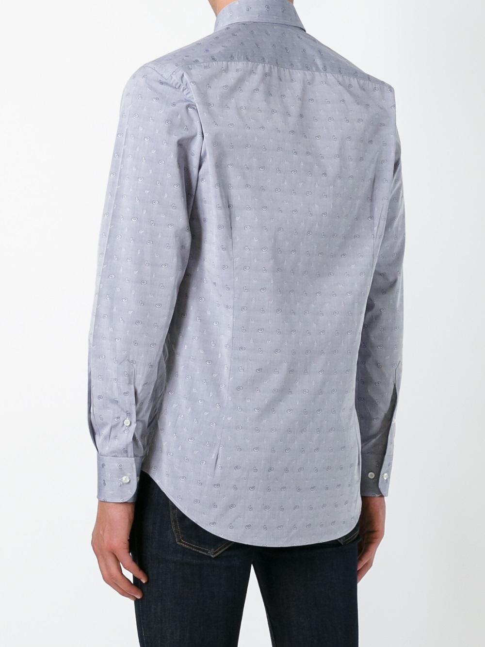 paisley embroidery shirt