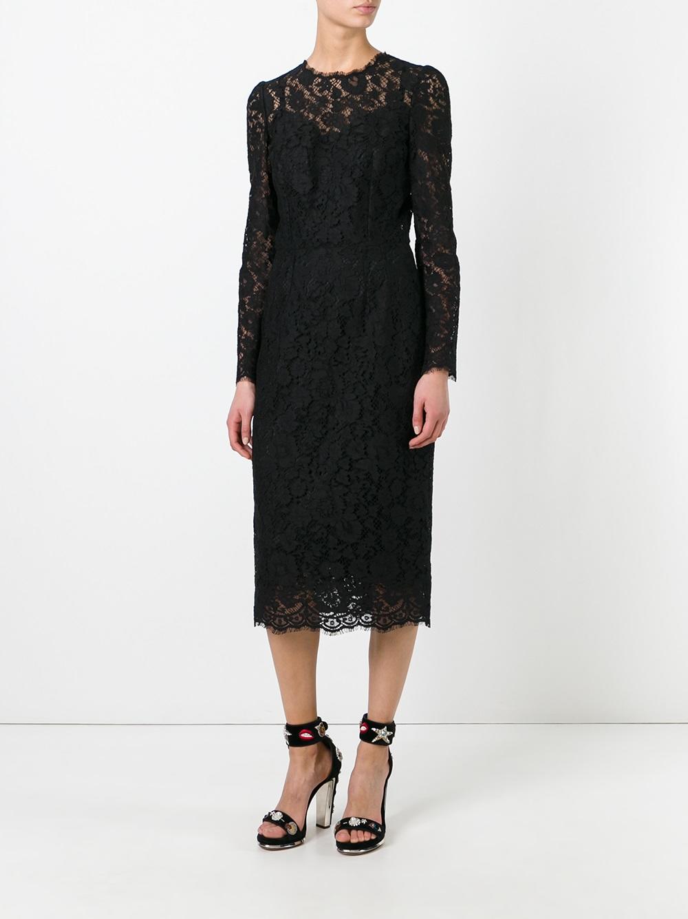 lace fitted dress