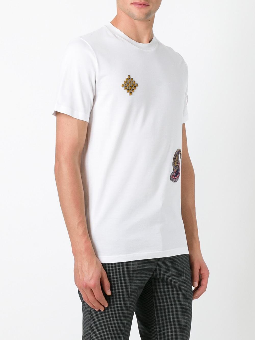 embroidered patch T-shirt