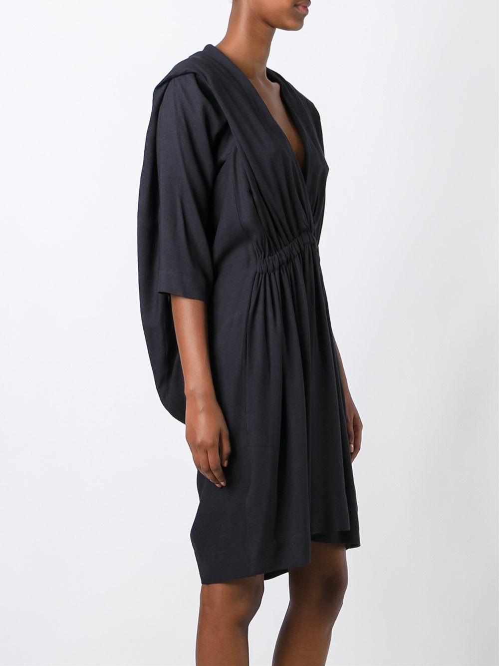 v-neck dress