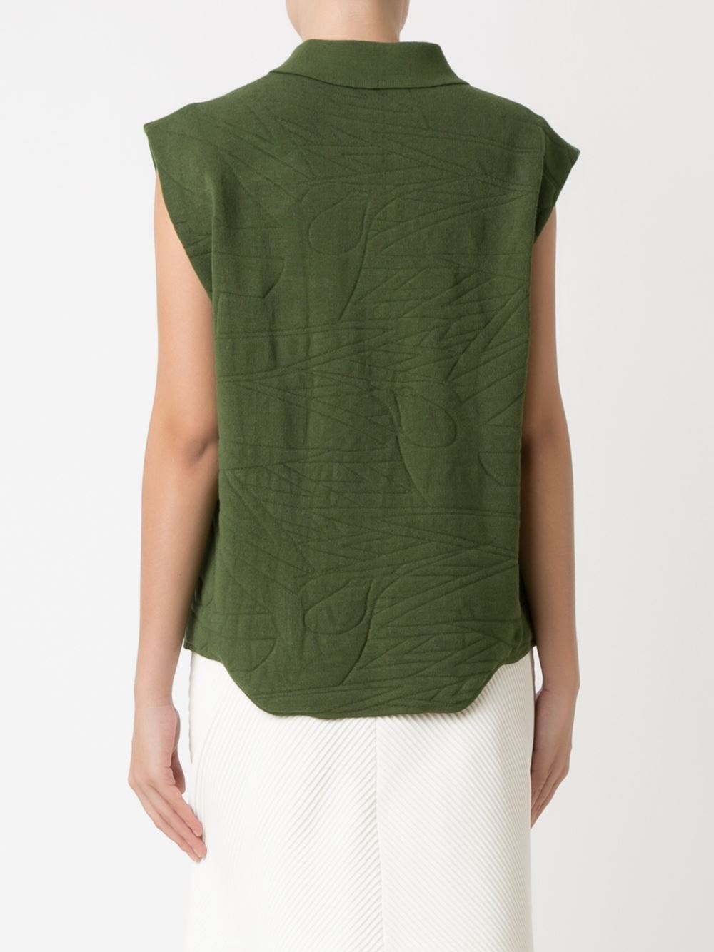 texturized knit blouse