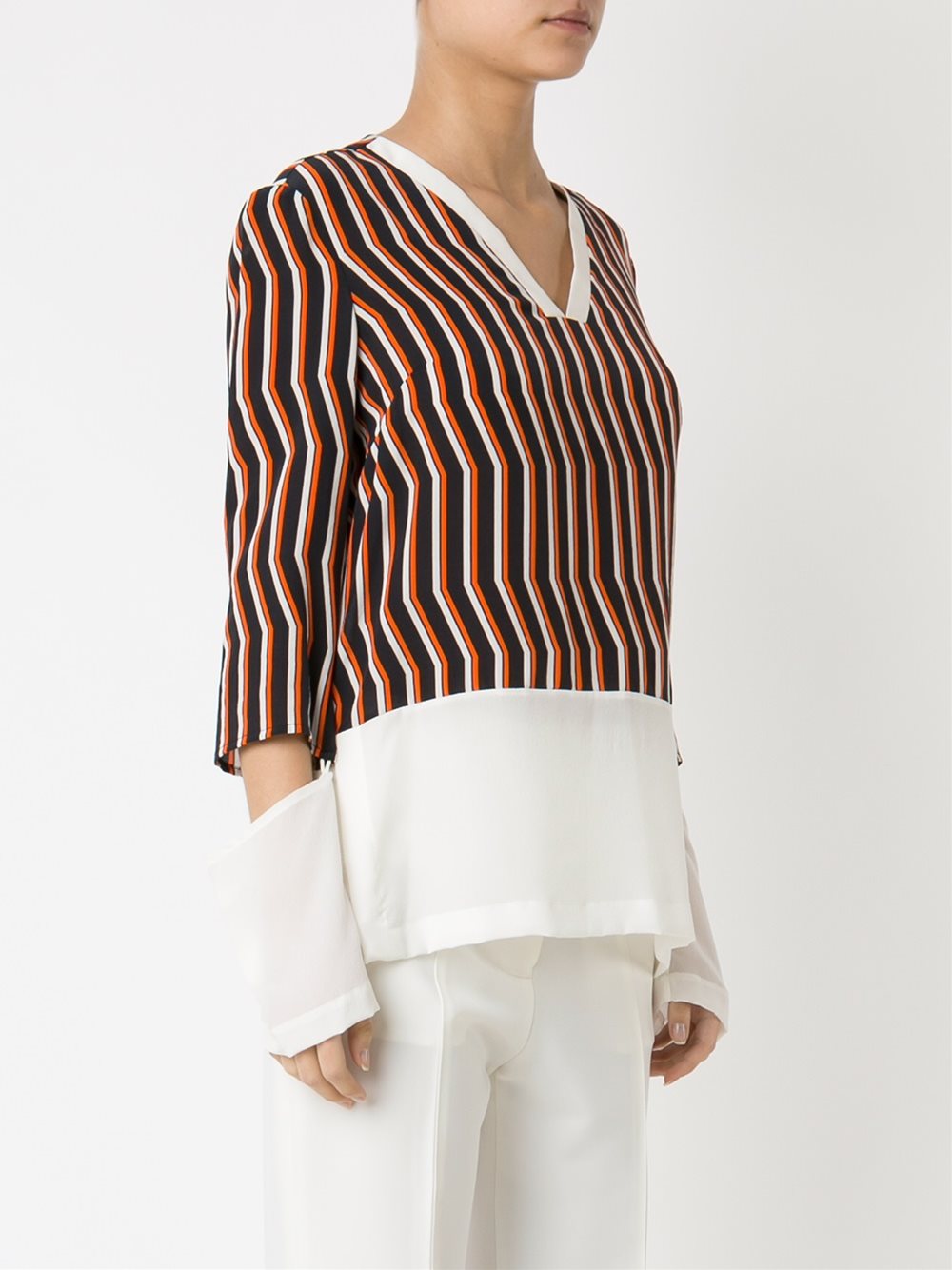 striped blouse