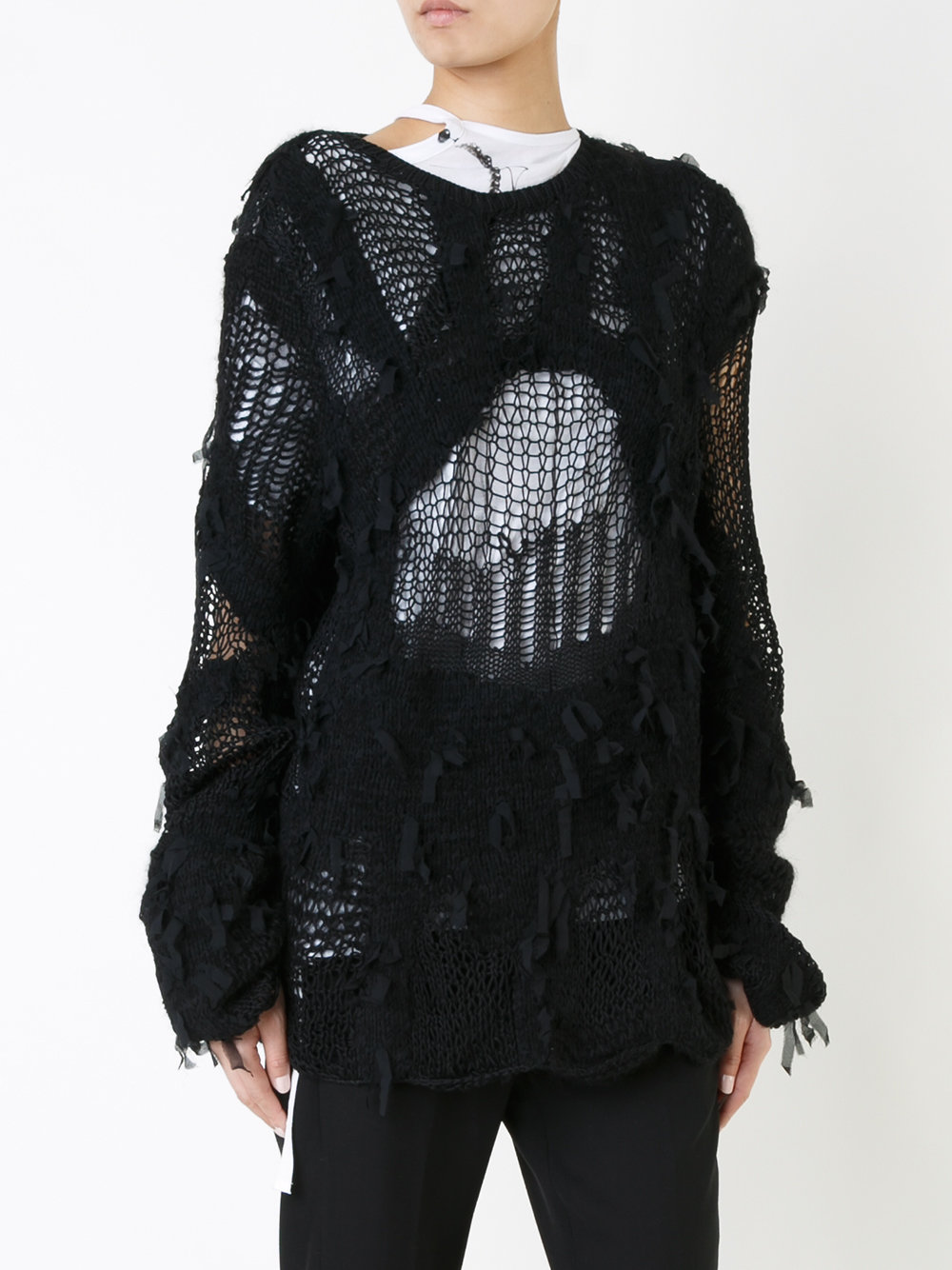 multi-yarn knit jumper