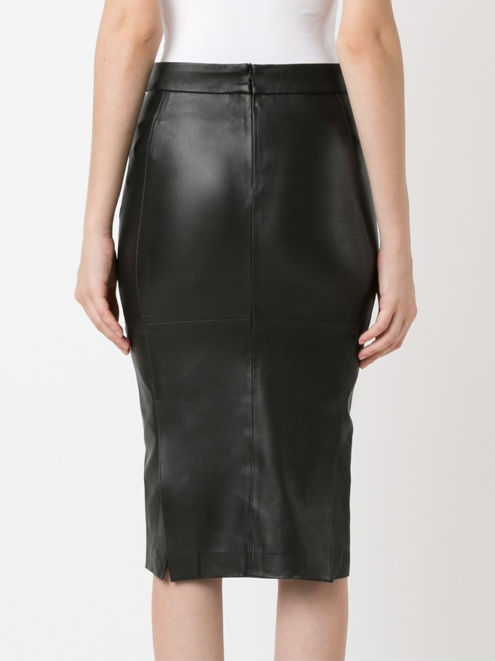 high waisted midi skirt