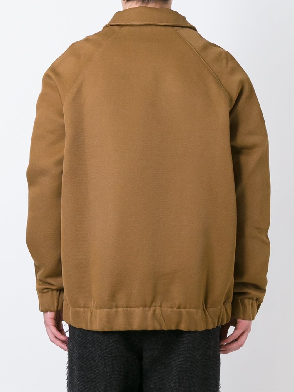 cutaway collar bomber jacket