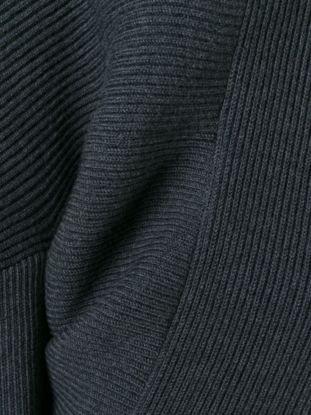 draped crew neck jumper