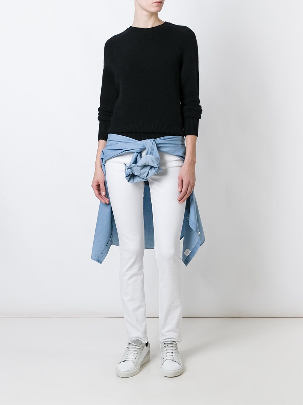 ribbed cuffs pullover