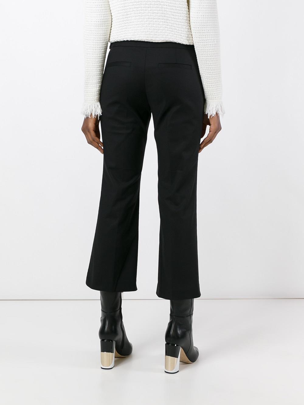 cropped flared trousers