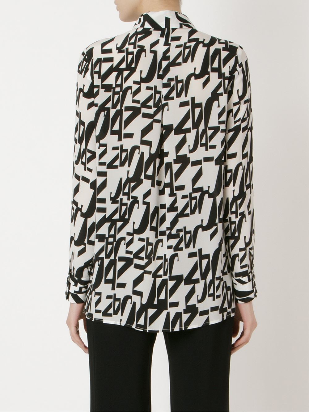 classic collar printed shirt