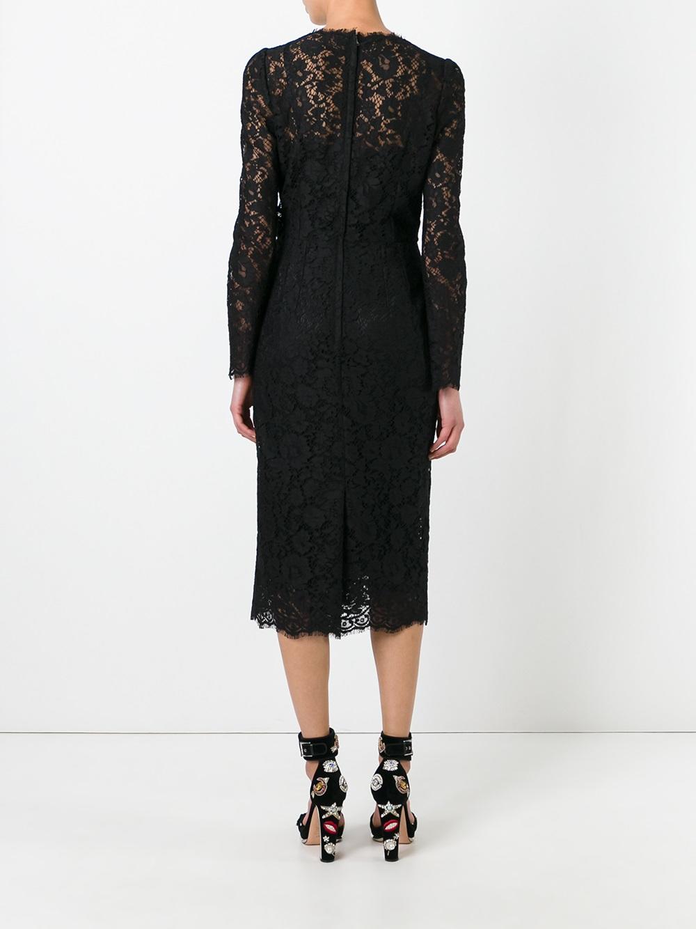 lace fitted dress