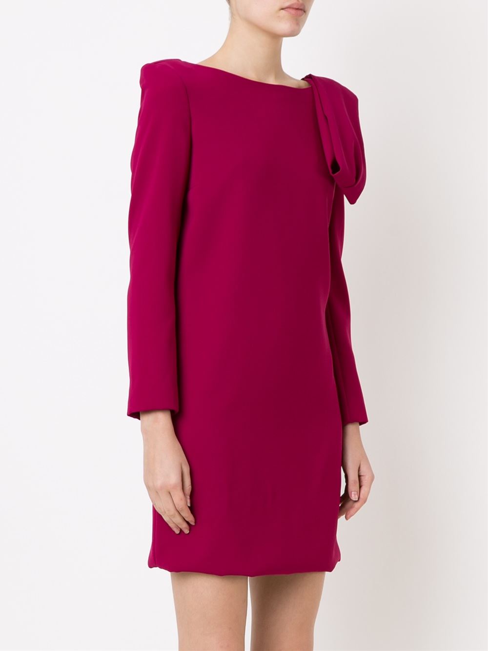 drapped detail shift dress