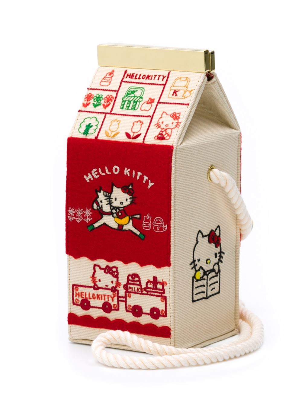 'Lunch Milk Box'斜挎包