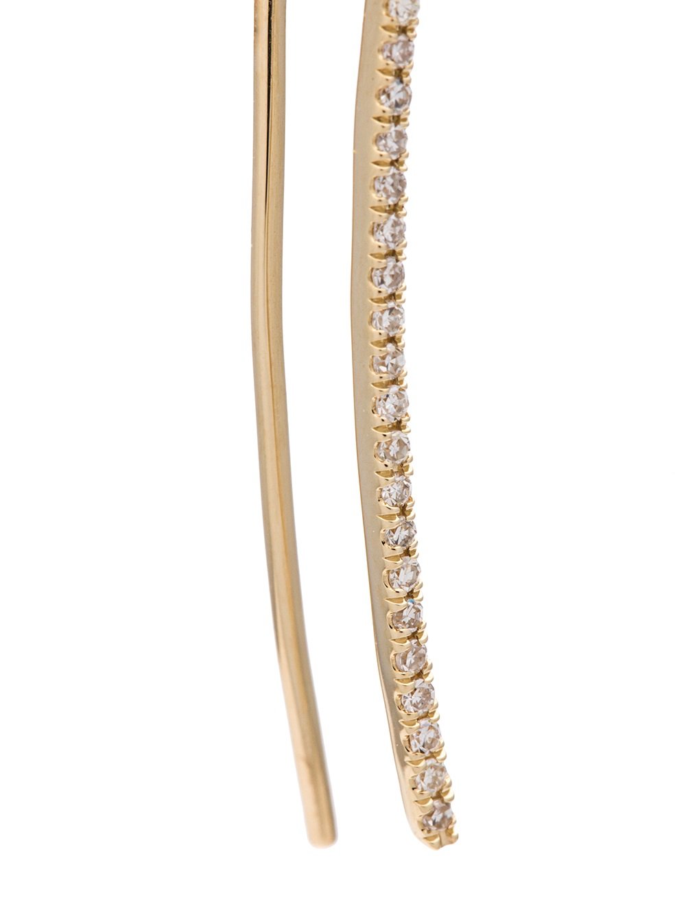 diamond curved bar ear cuff 