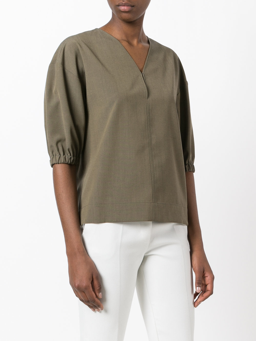 V-neck blouse