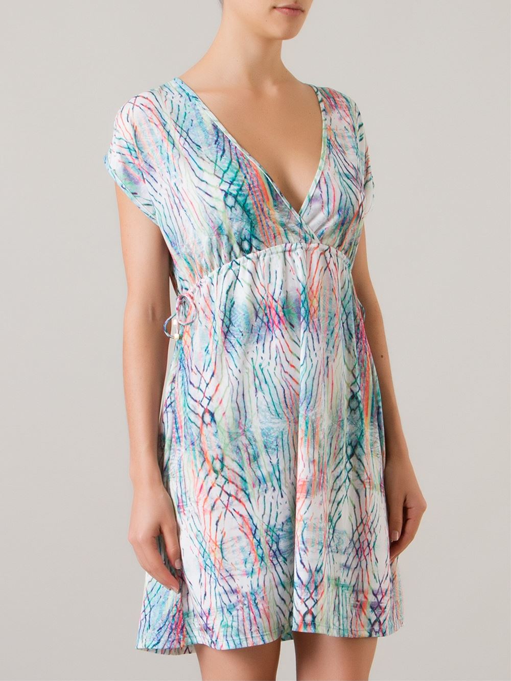 printed beach dress