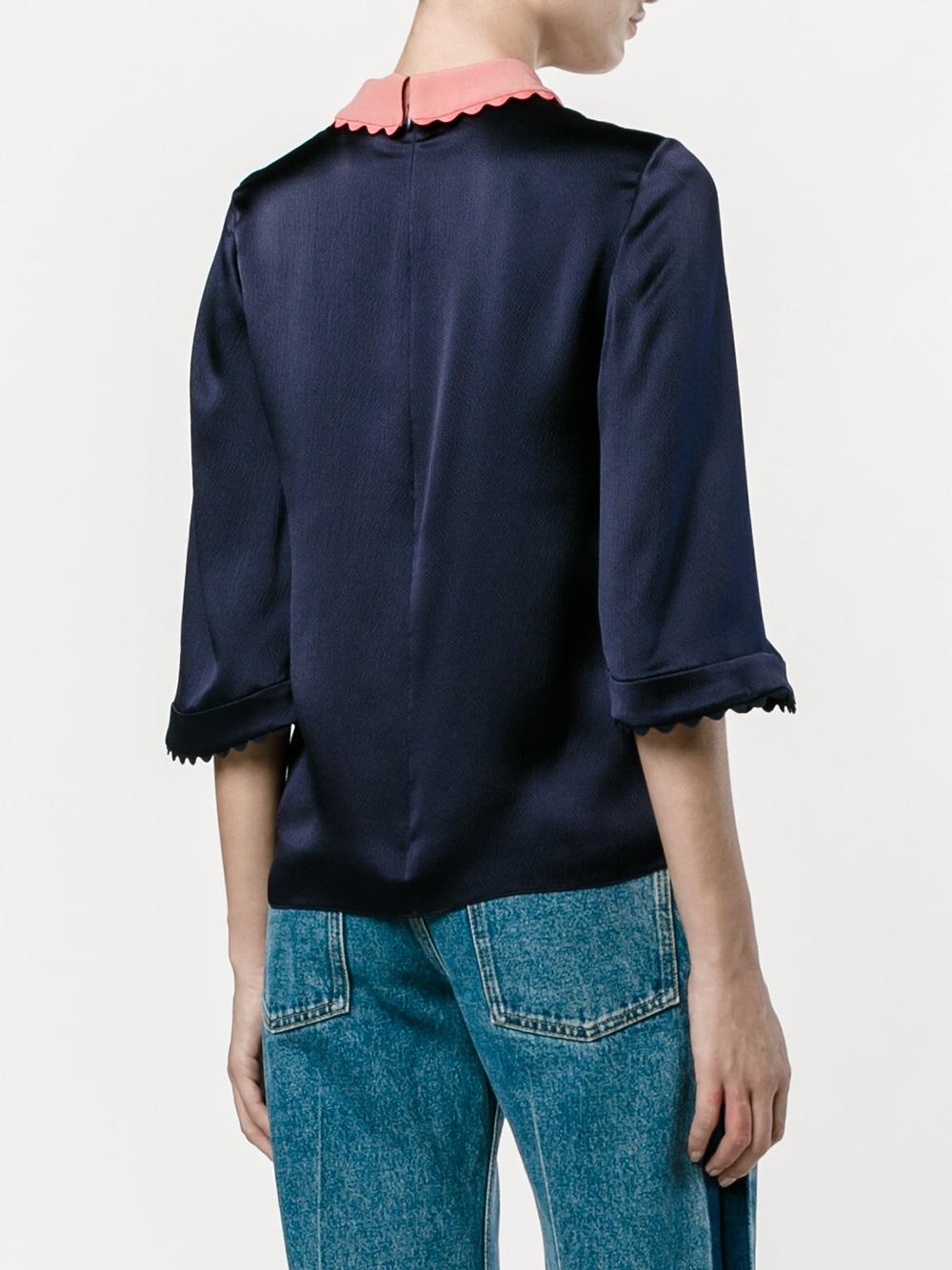'Demi' satin blouse