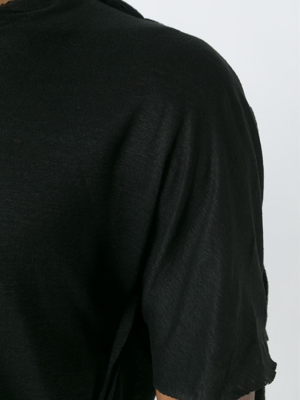 cutout hem T-shirt