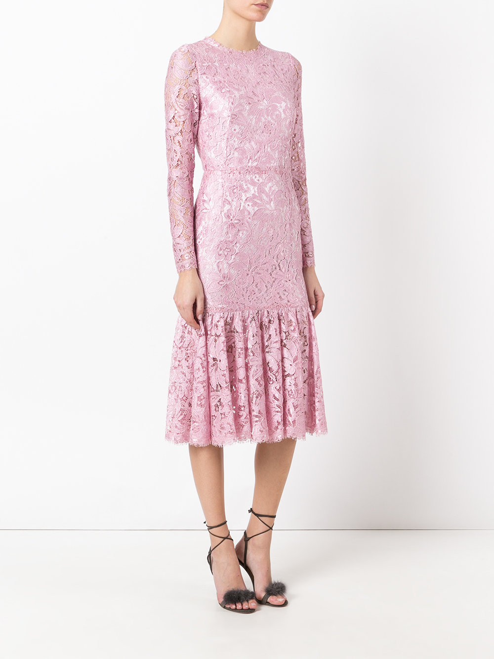 lace peplum dress