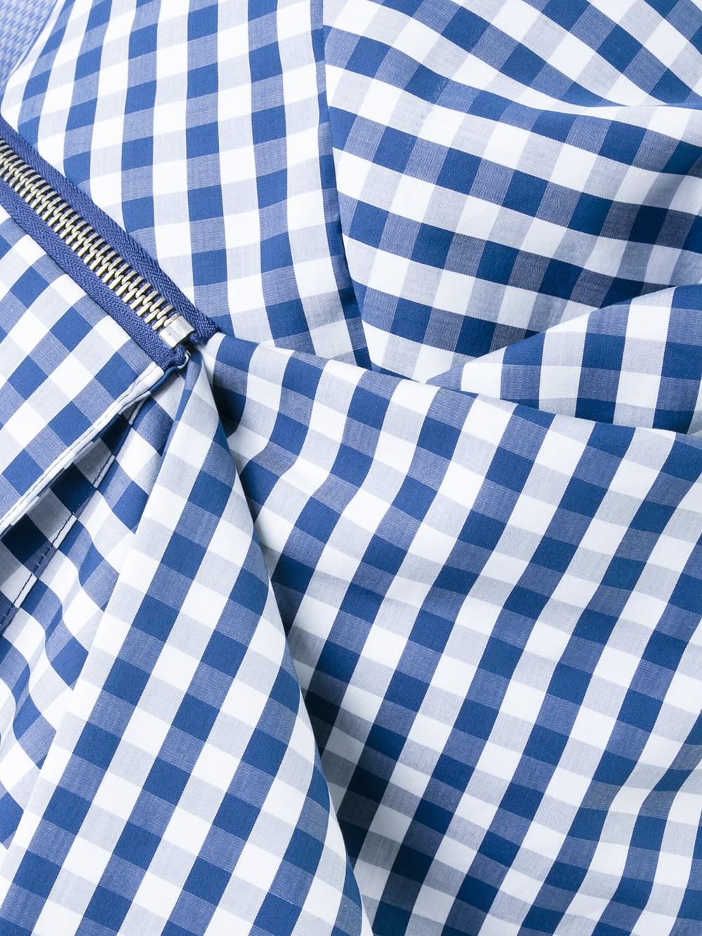 checked zipped skirt