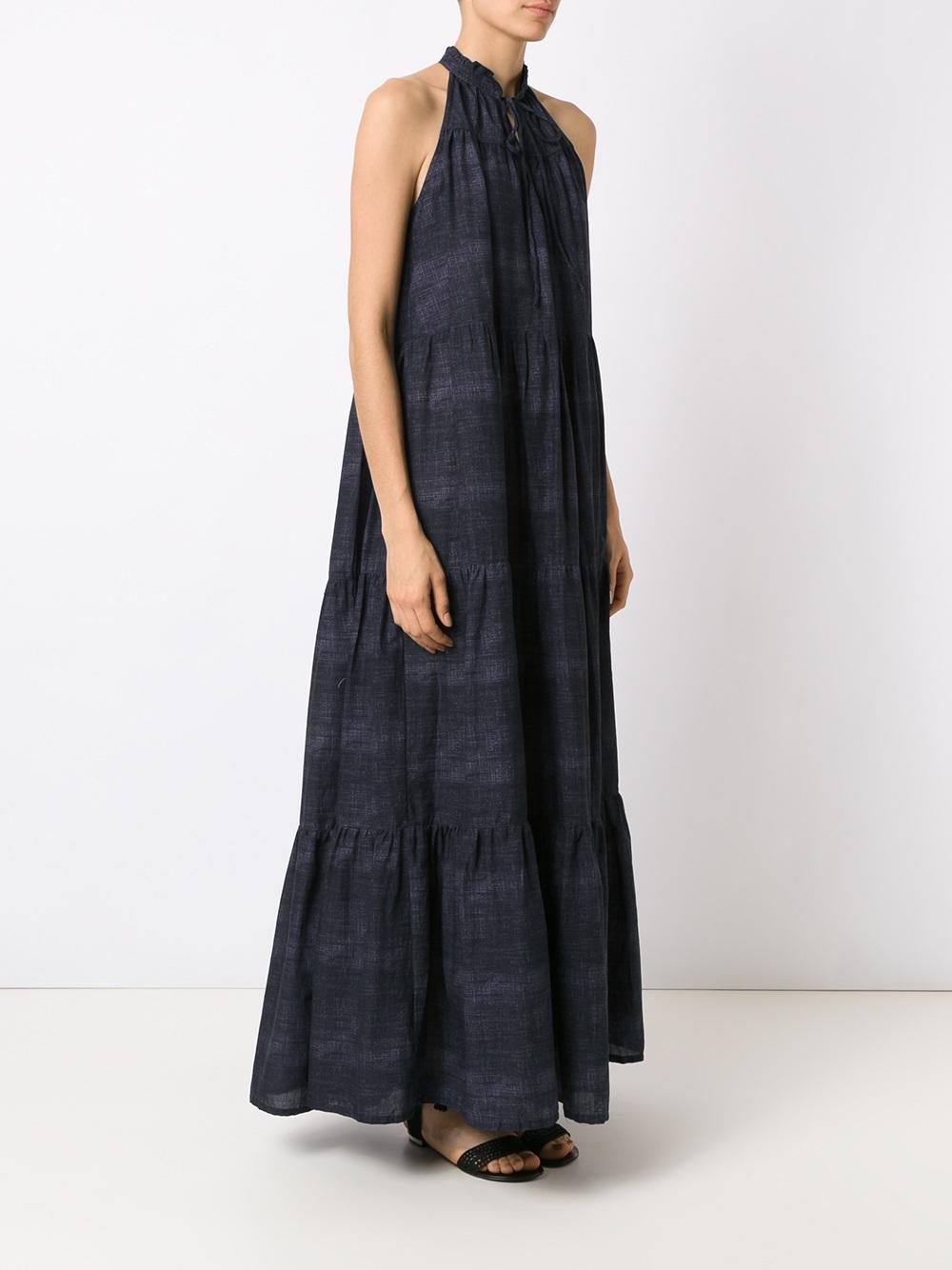 panelled long dress