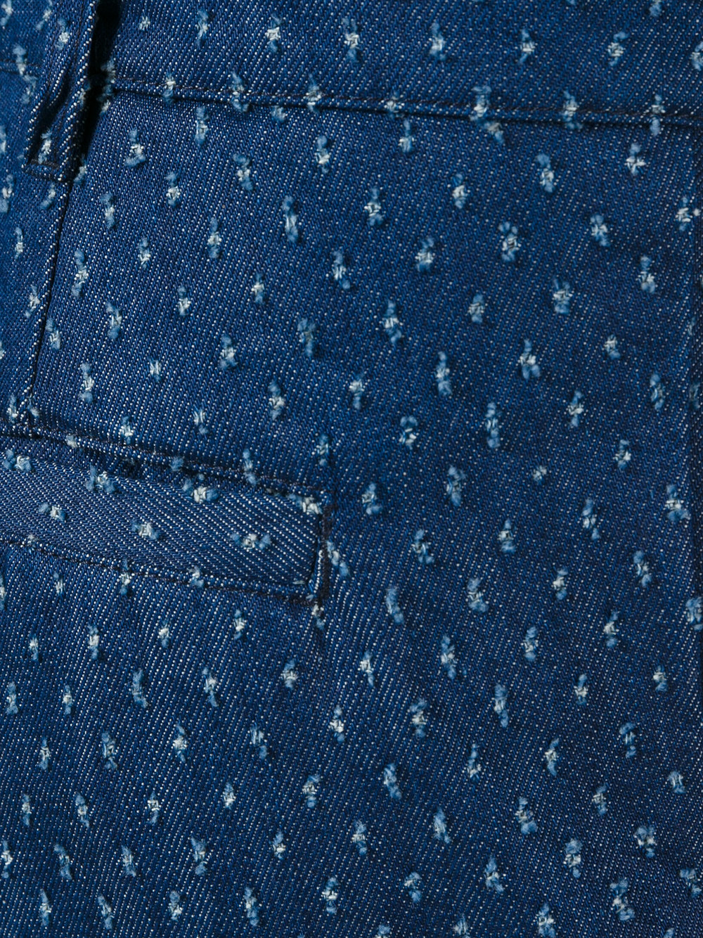 spot pull thread trousers