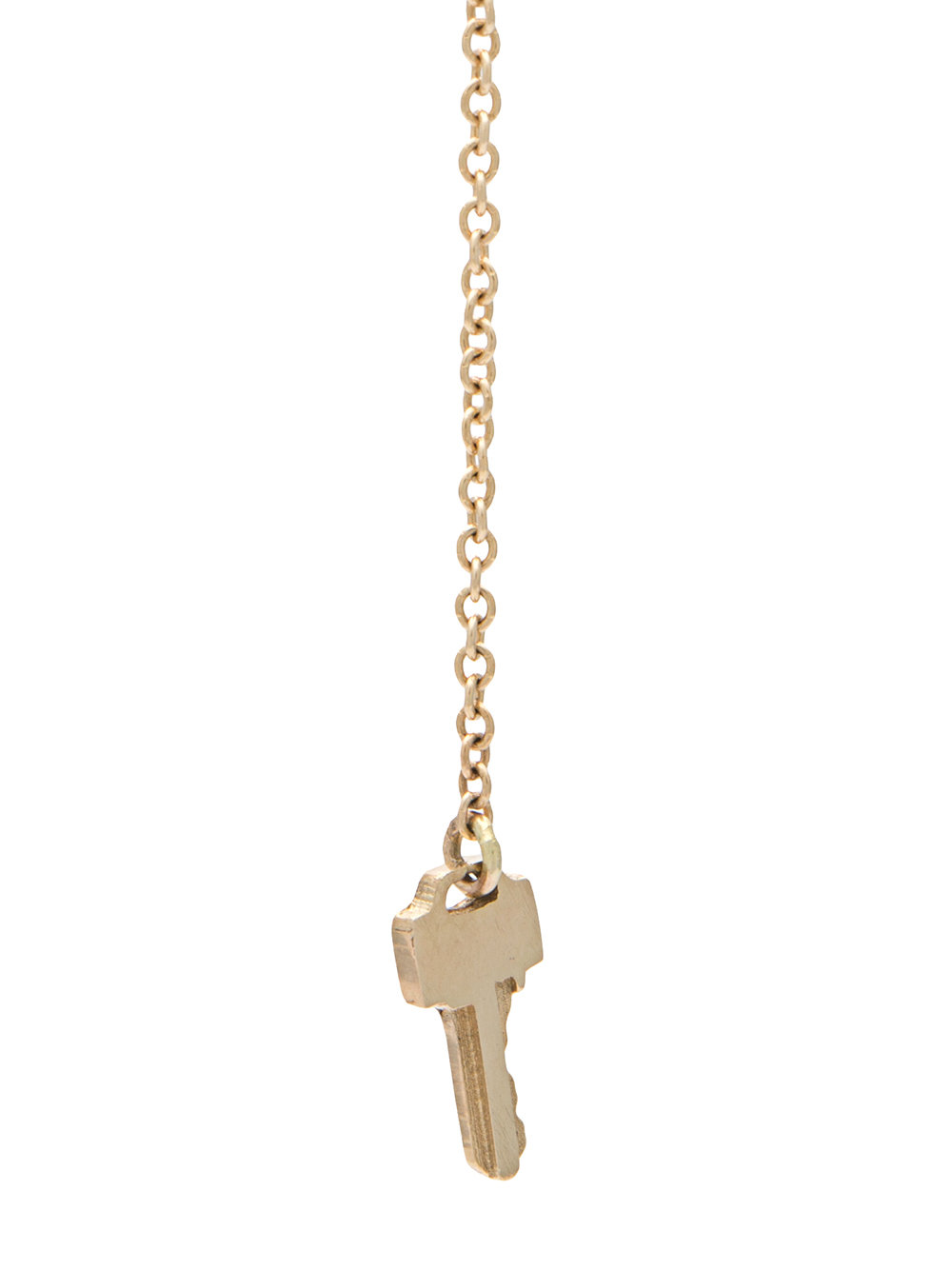 tiny key chain earring