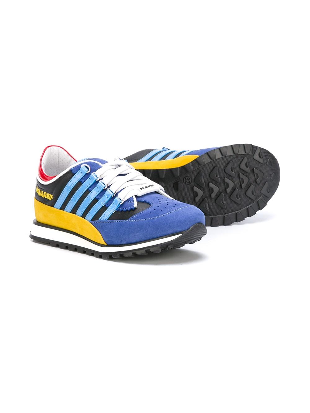 striped sneakers