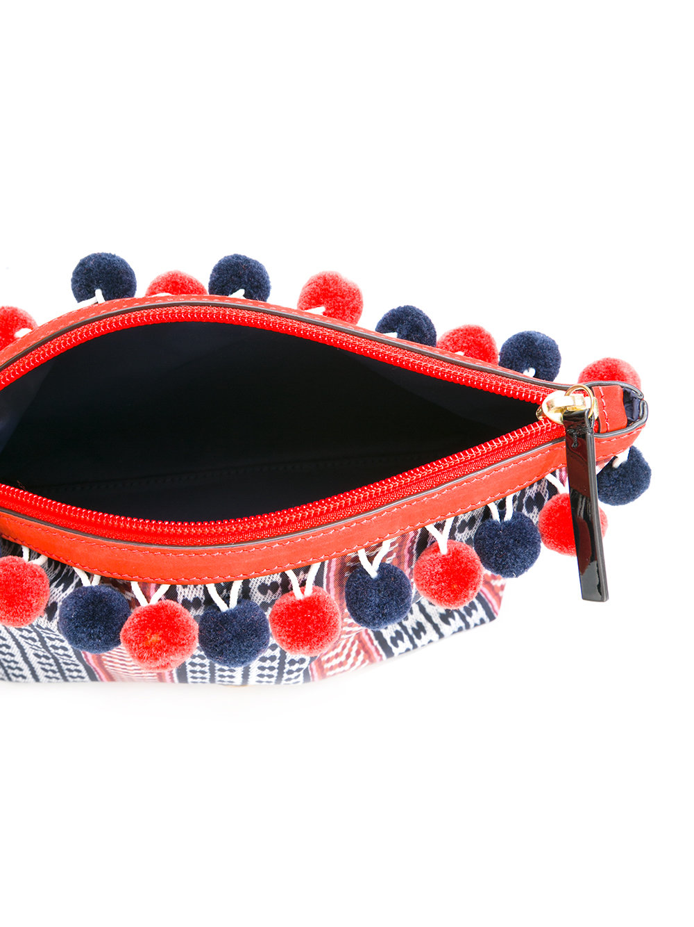 pompom makeup bag