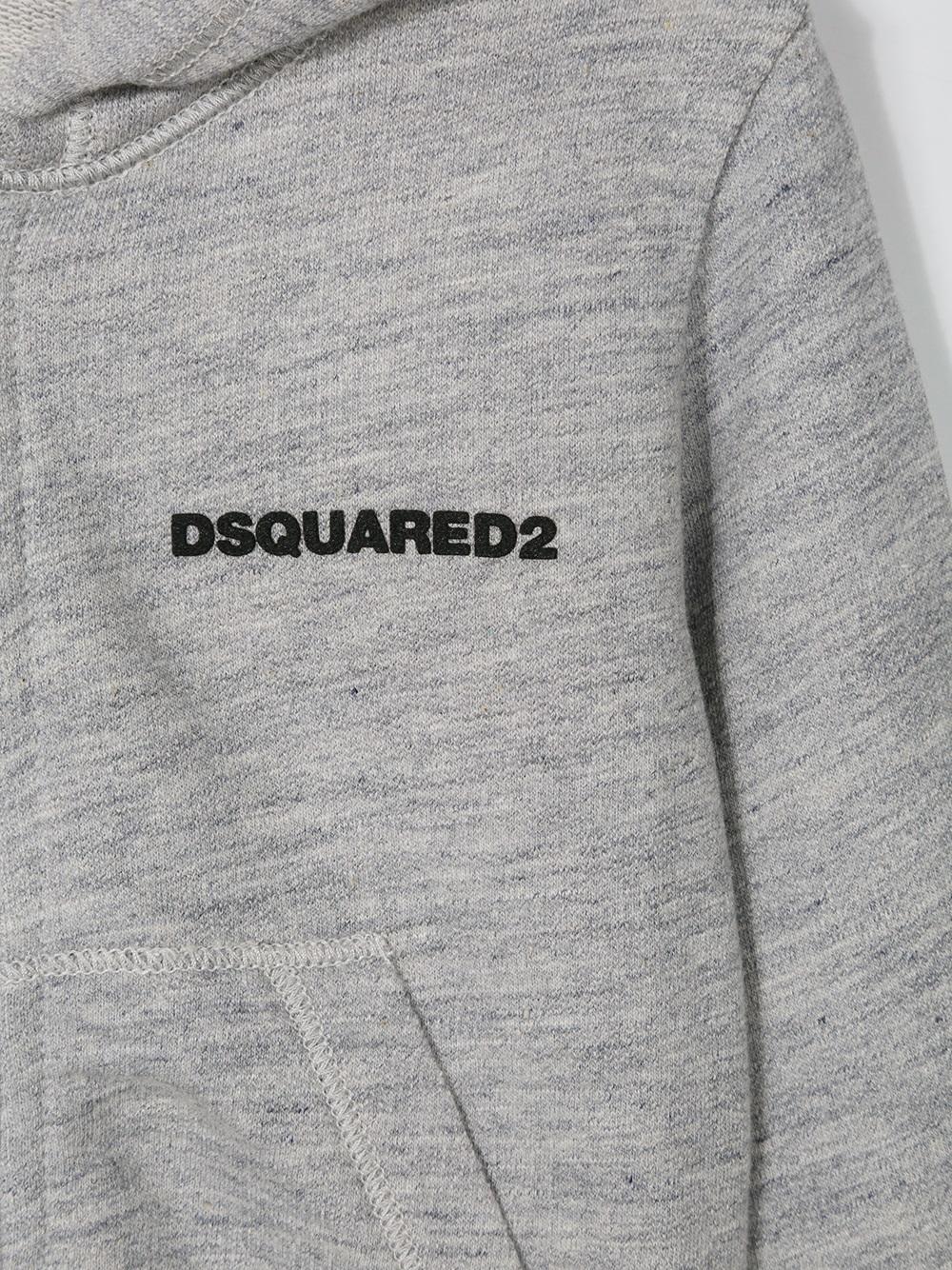 logo zip hoodie