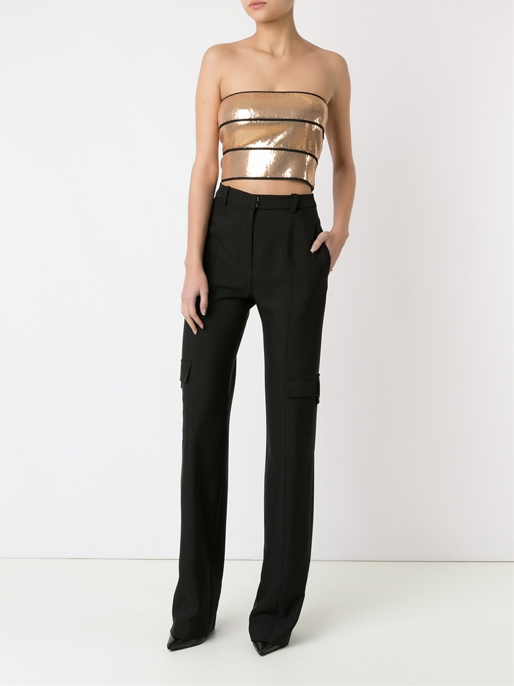 sequin crop top