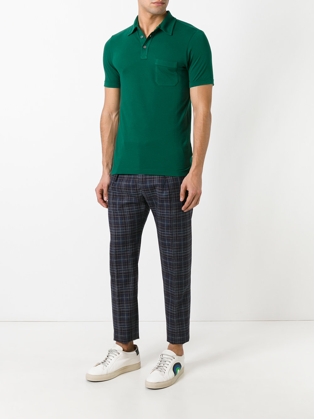 chest pocket polo shirt