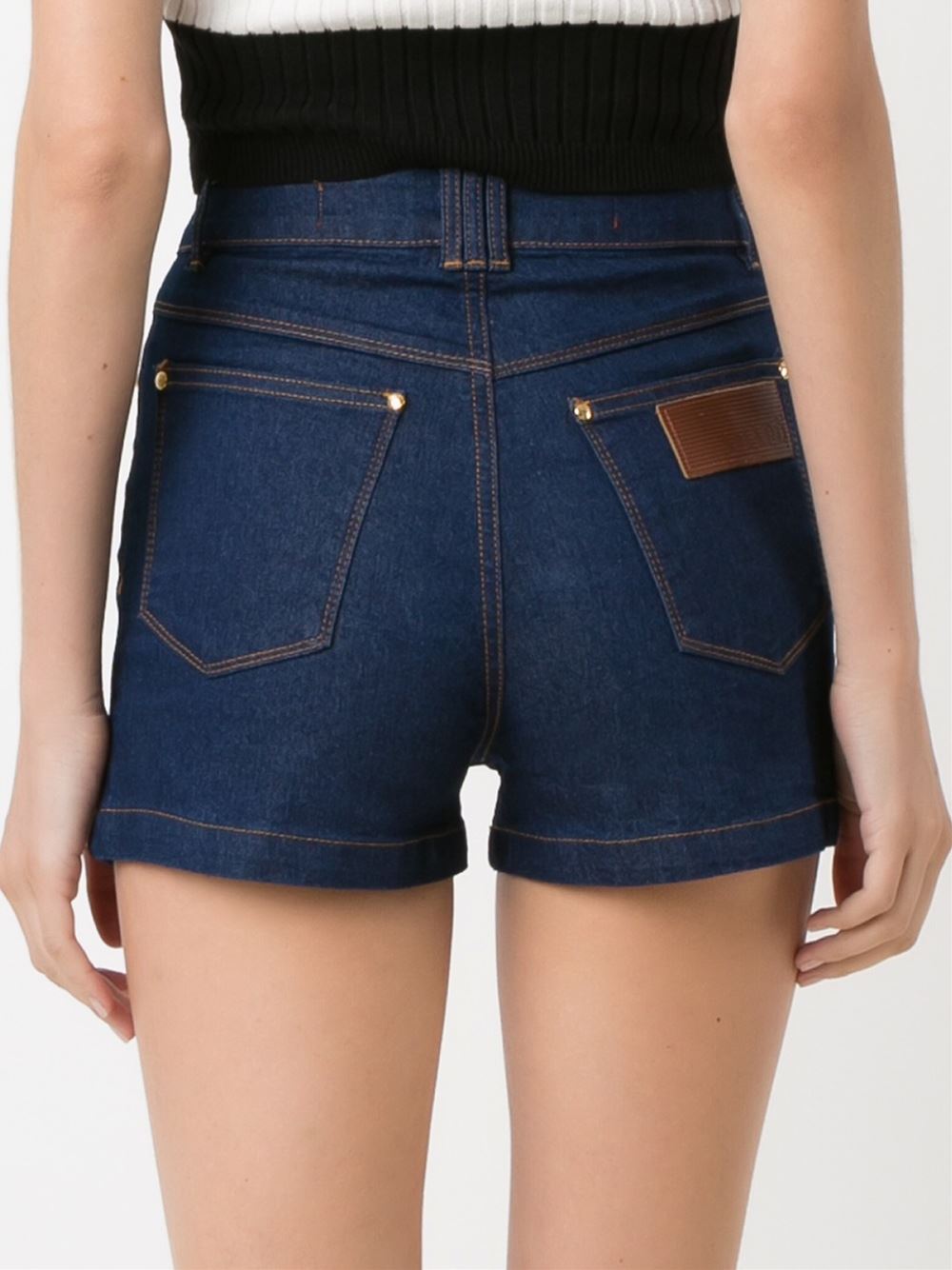 high waist denim shorts