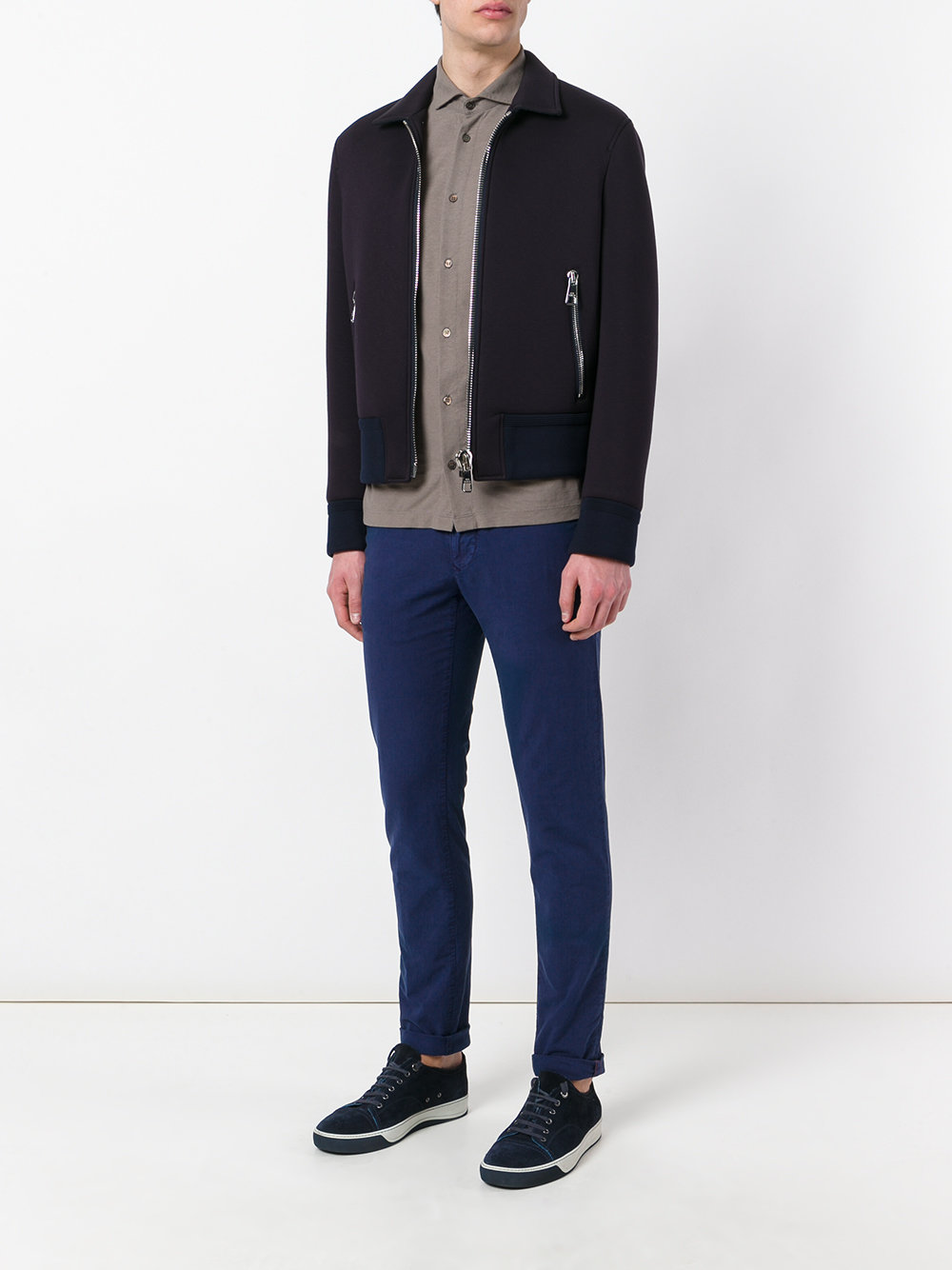 slim-fit trousers