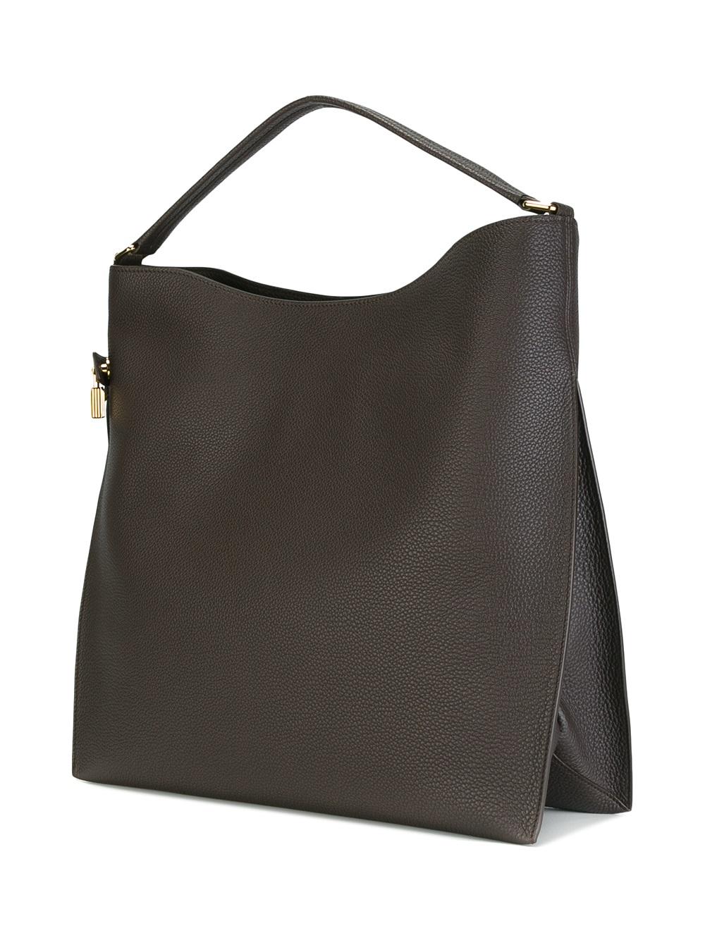 zipped detail tote