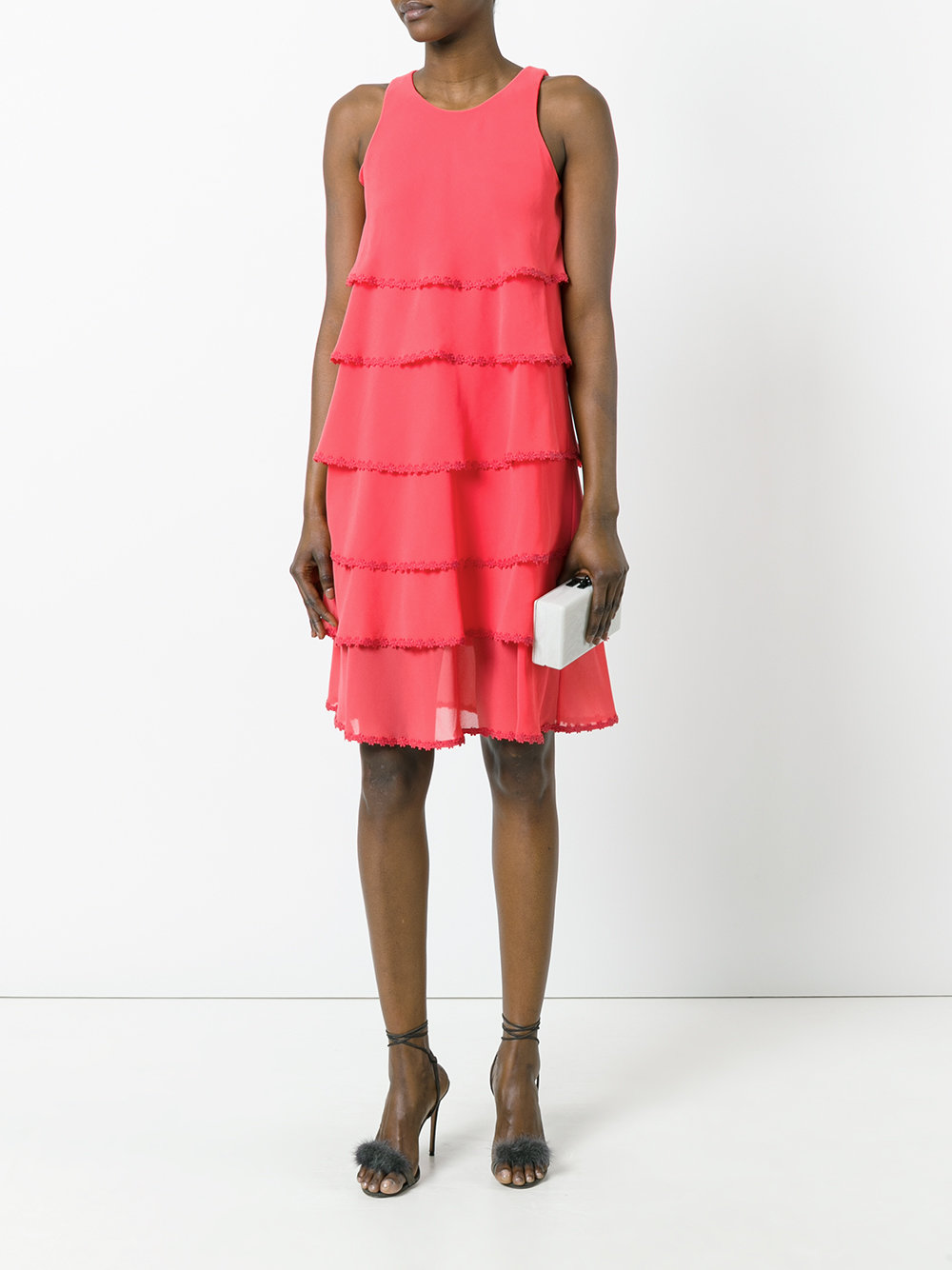 layered flared dress