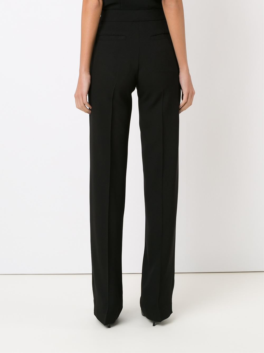 straight leg trousers