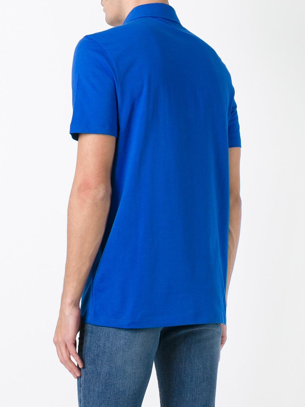 Medusa patch polo shirt