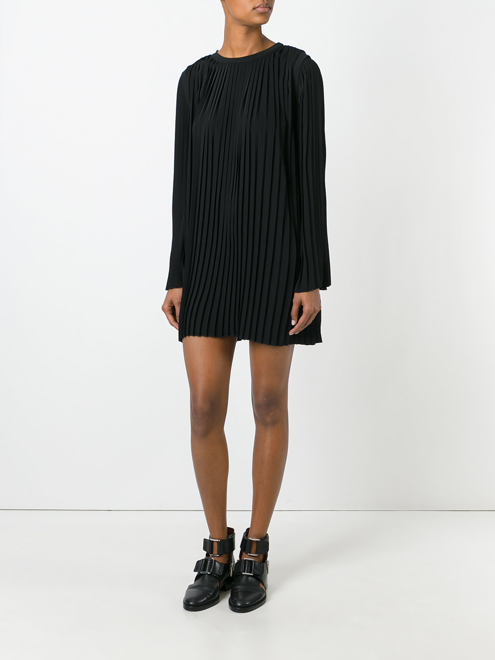 pleated dress