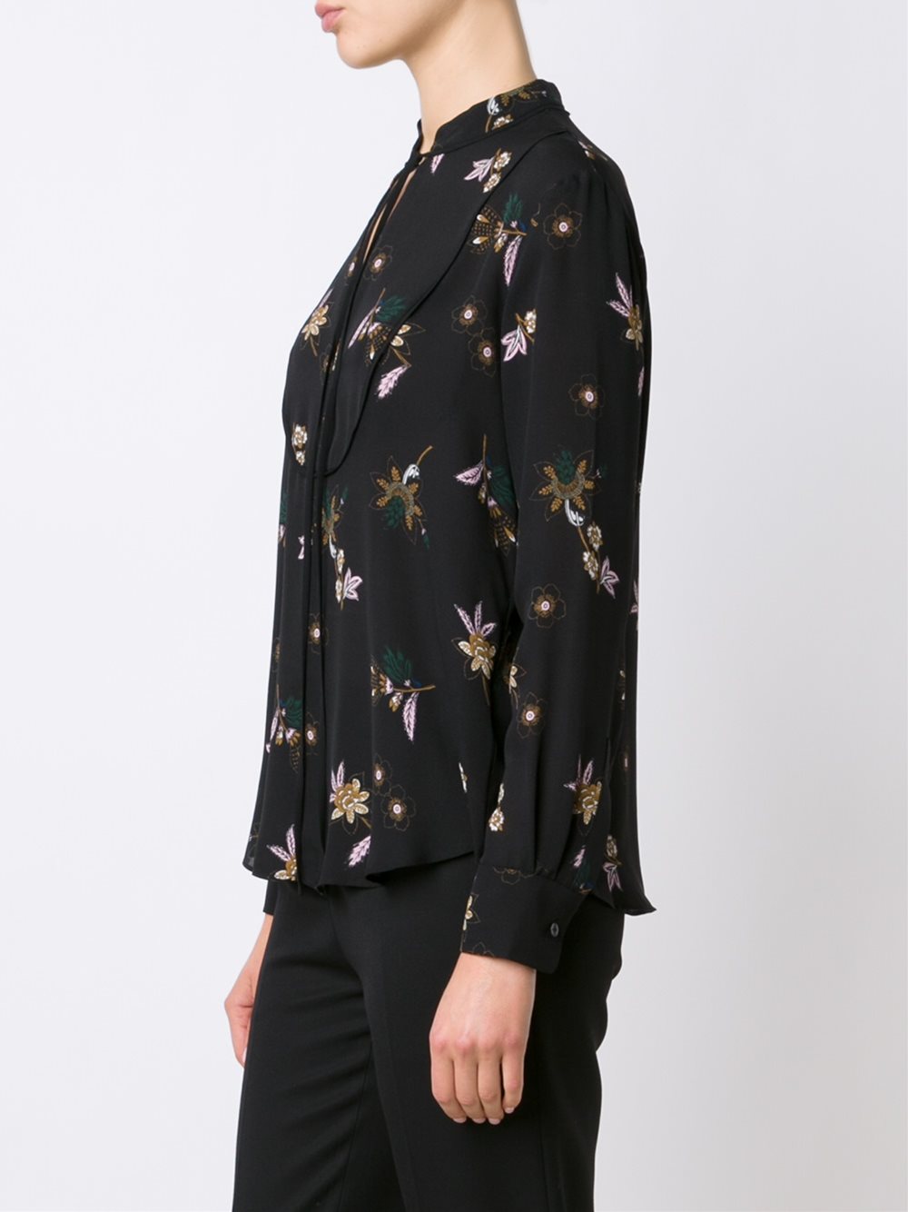 floral print blouse 