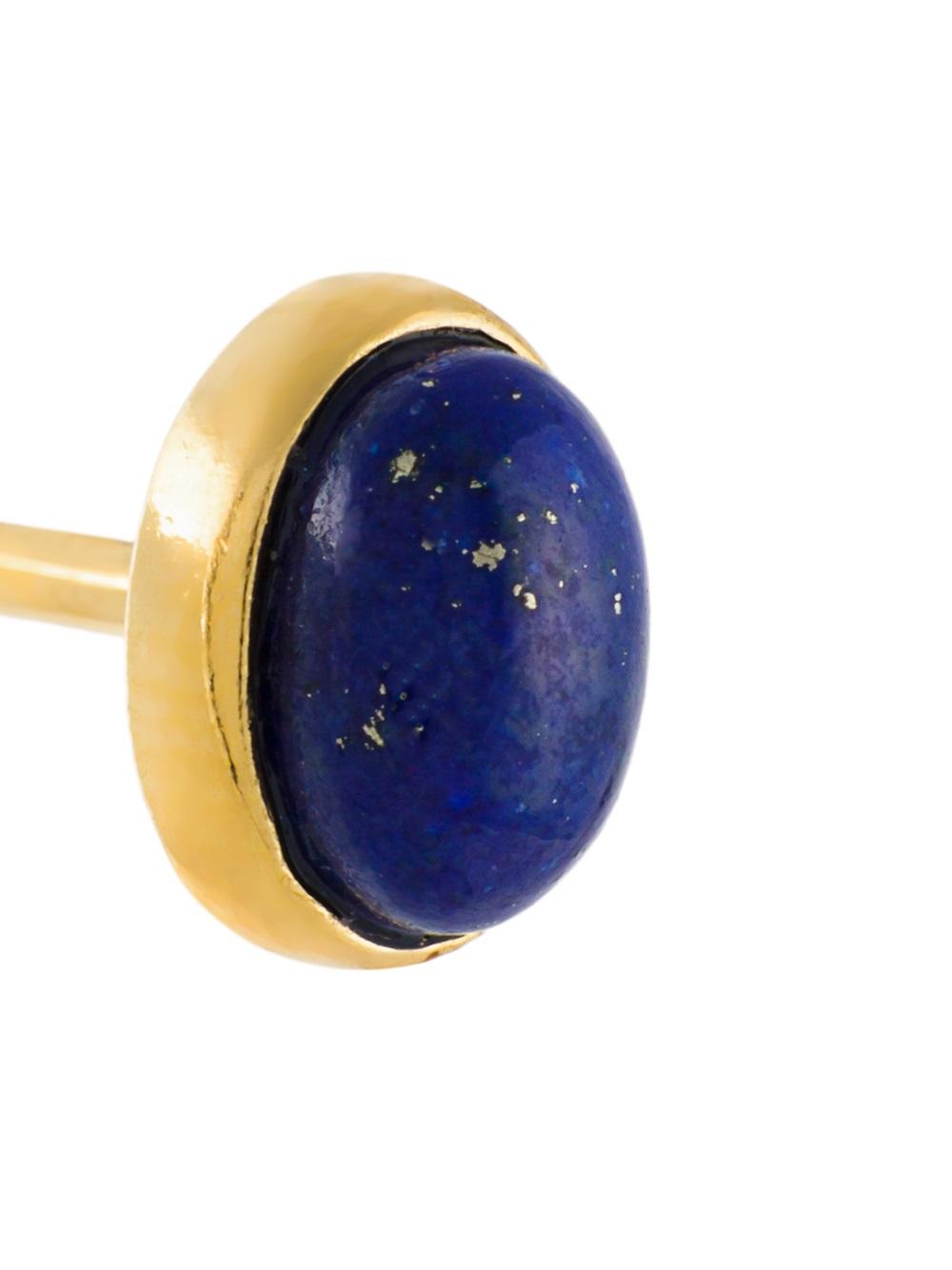 lapis stud earrings