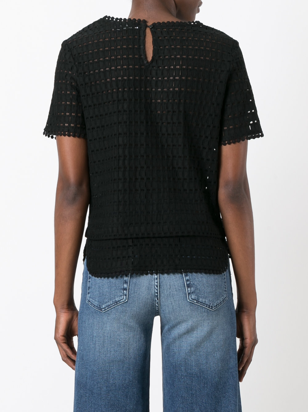 shortsleeved knitted blouse