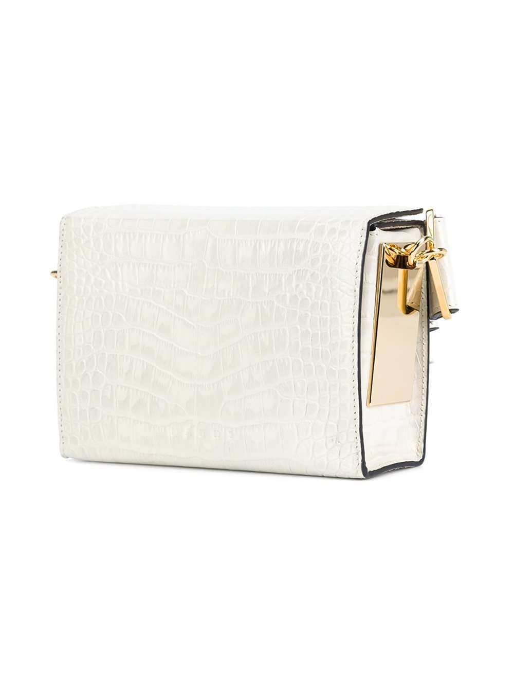 crocodile effect crossbody bag