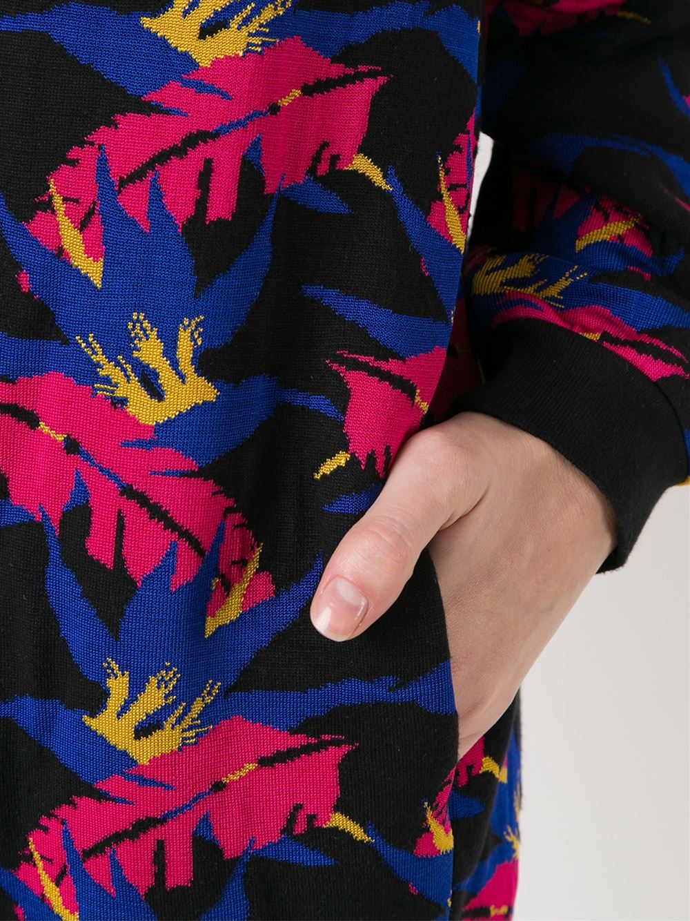 foliage knit cardi-coat