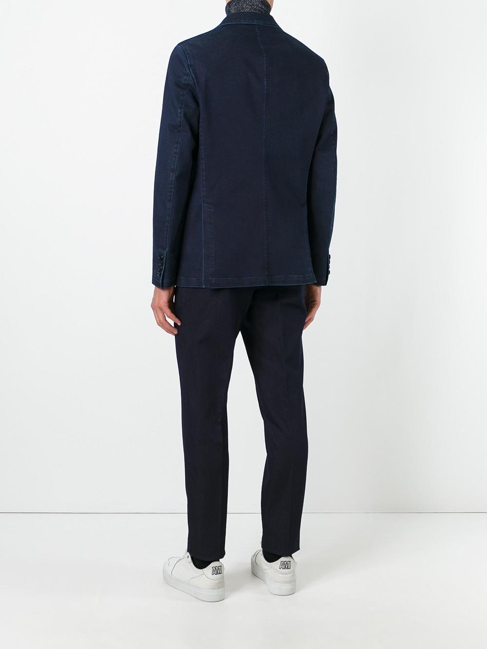 denim suit