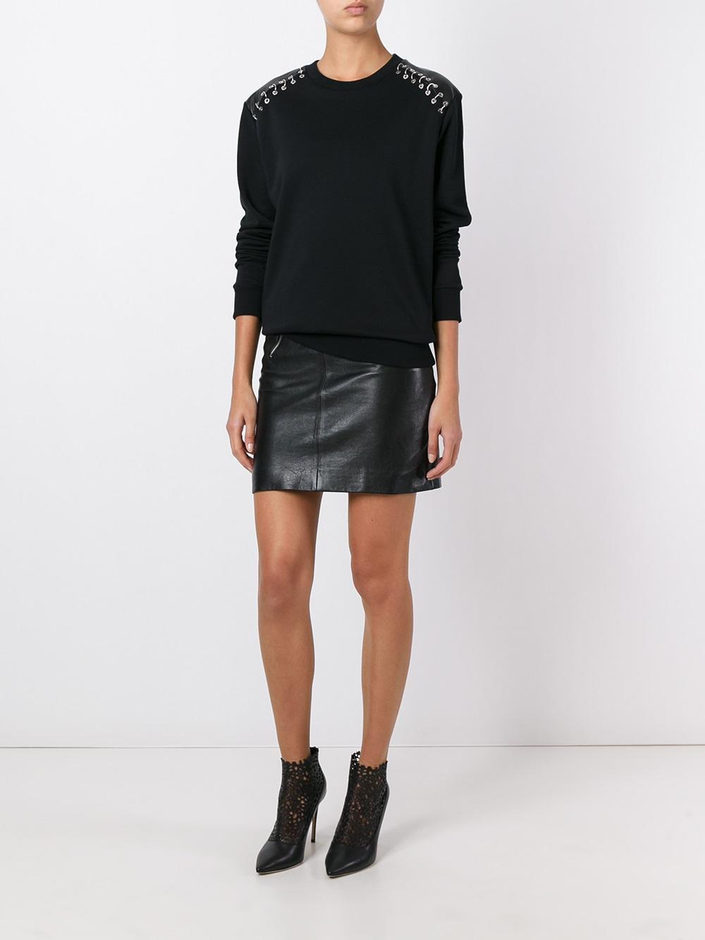 piercing detail sweatshirt