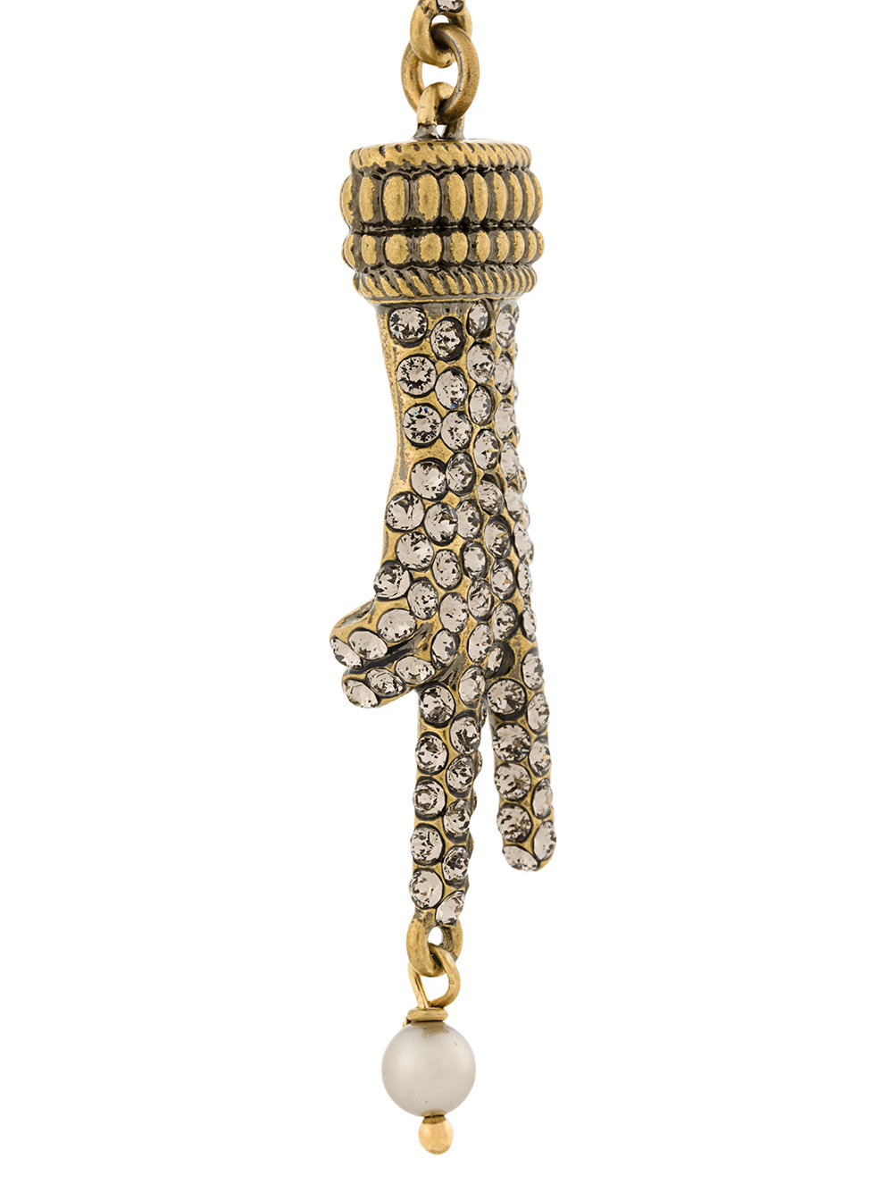 hand pendant clip on earrings