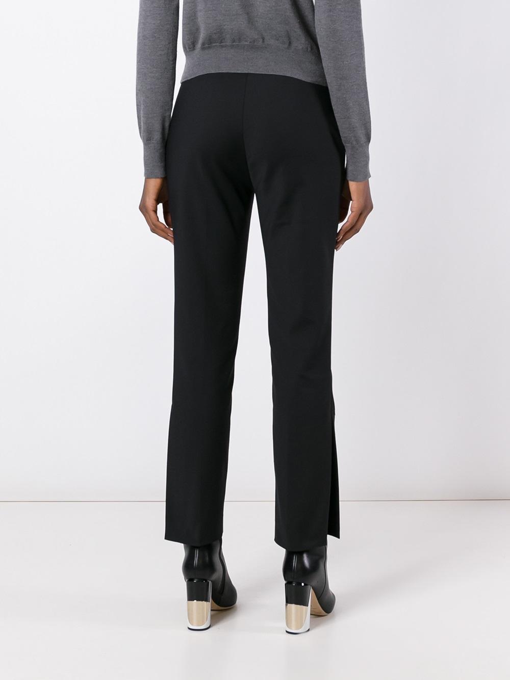 cropped tapered trousers