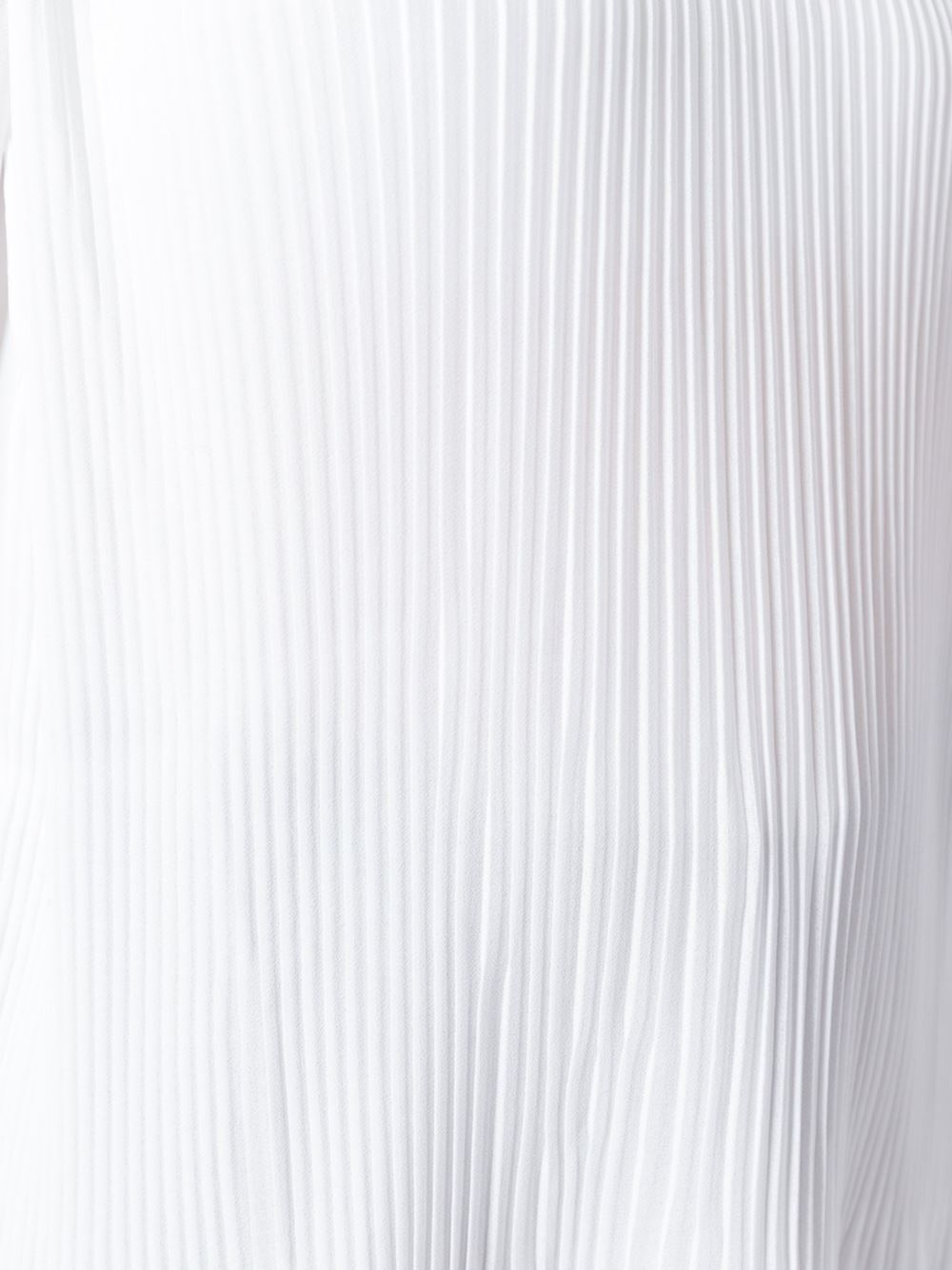 pleated panel sheer blouse 